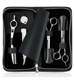 CISEAUX KIT ECOLE XANI Offset  1 DROIT+1 SCULPTEUR + 1 RASOIR + RASOIR STYLING