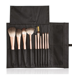 Set de 10 Pinceaux Maquillage Rose Gold Xanitalia