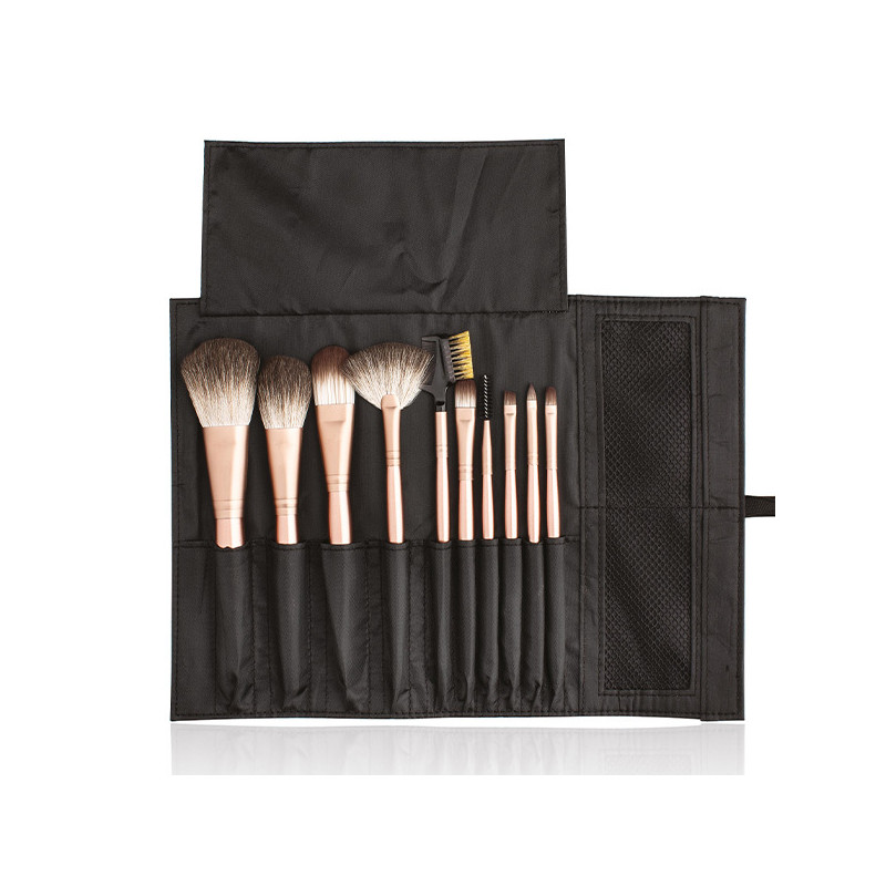Set de 10 Pinceaux Maquillage Rose Gold Xanitalia