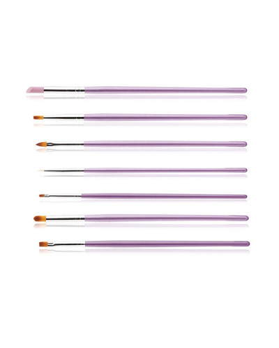 Lot de 7 Pinceaux À Ongles Pour UV Gel Nail Art