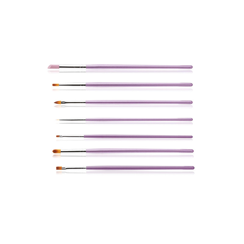 Lot de 7 Pinceaux À Ongles Pour UV Gel Nail Art Lot de 7 Pinceaux À Ongles Pour UV Gel Nail Art