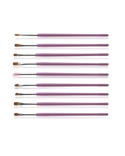 Kit Pinceaux Gel Nail System x9