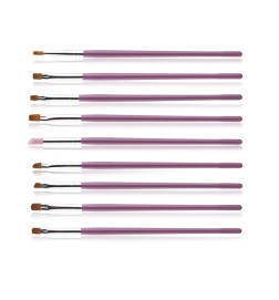 Kit Pinceaux Gel Nail System x9