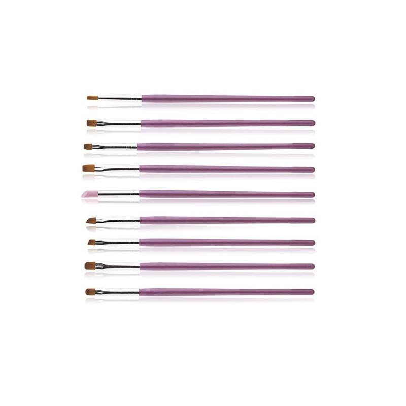 Kit Pinceaux Gel Nail System x9