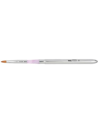Pinceau Gel & Nail Art Silver Kolinsky n°8