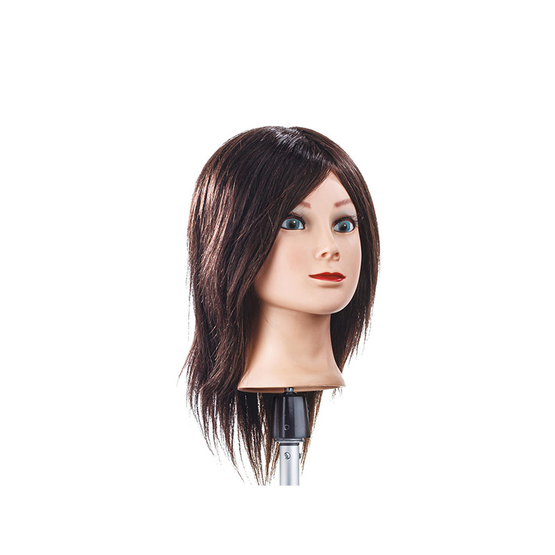 TETE MALLEABLE SANDRA CHATAIN NATURAL HAIR 100% NATURELLE 30CM TETE MALLEABLE SANDRA CHATAIN NATURAL HAIR 100% NATURELLE 30CM