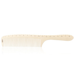 Peigne Gradué Barber Démêloir 19.3cm Blanc