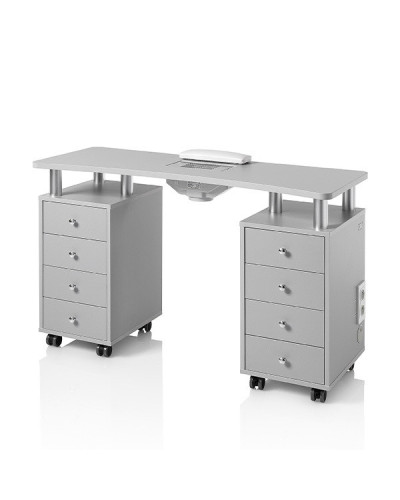 TABLE MANUCURE NAIL STATION GRISE AVEC ASPIRATEUR