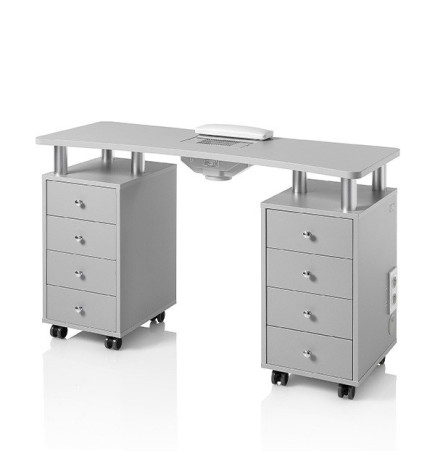 TABLE MANUCURE NAIL STATION GRISE AVEC ASPIRATEUR