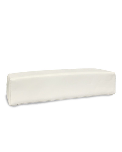 Coussin à Manucure Eco Simili Cuir Blanc 30X9X7cm