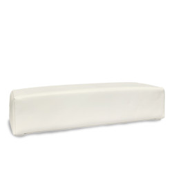 Coussin à Manucure Eco Simili Cuir Blanc 30X9X7cm