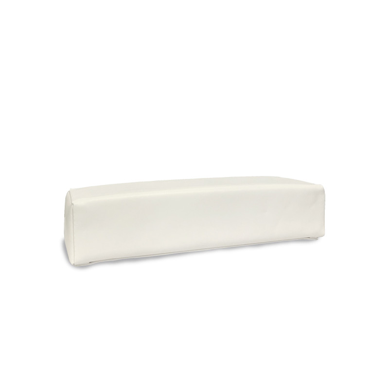 Coussin à Manucure Eco Simili Cuir Blanc 30X9X7cm