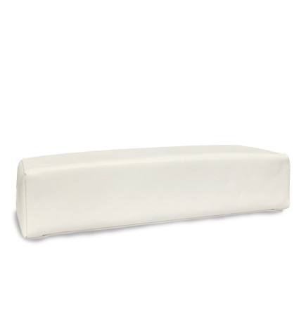 Coussin à Manucure Eco Simili Cuir Blanc 30X9X7cm