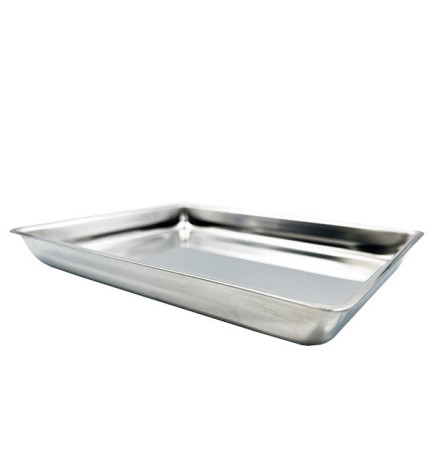 Support inox pour plateaux jetables