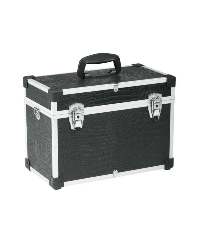 Mallette Vanity Compact Croco Noire