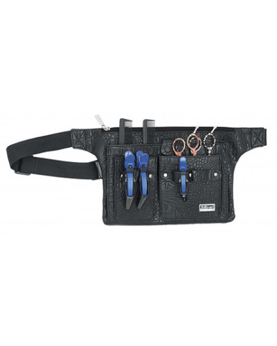 Trousse Belt 3 Cuir Noir (Pour 3 Ciseaux)