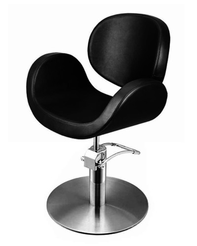 Fauteuil Conscientia Noir Base Ronde