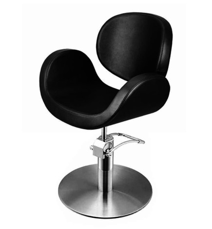 Fauteuil Conscientia Noir Base Ronde
