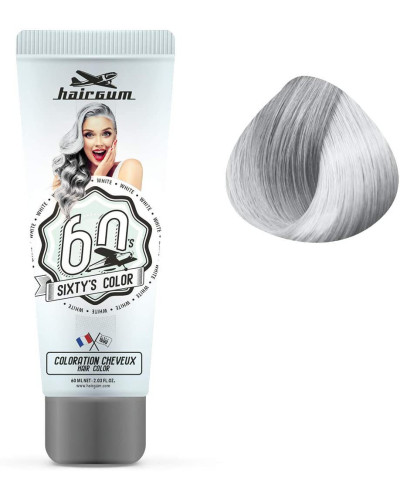 Crème Colorante Sixty's Blanc Hairgum 60ml