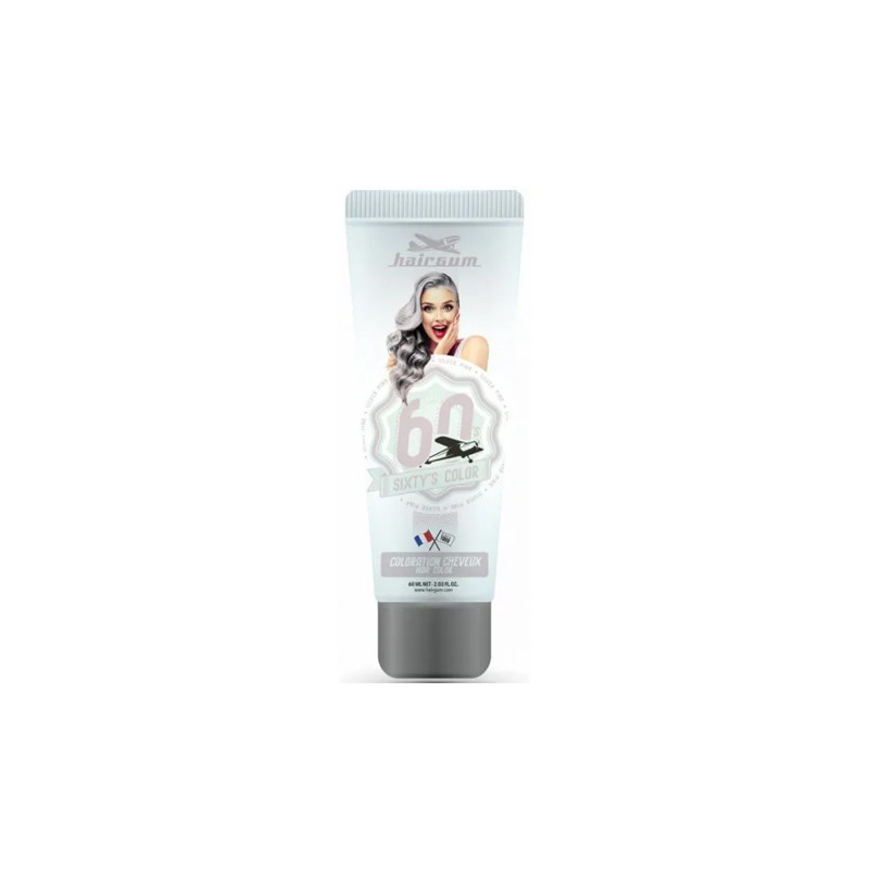 Crème Colorante Sixty's Silver Pink Hairgum 60ml Crème Colorante Sixty's Silver Pink Hairgum 60ml