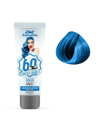 Crème Colorante Sixty's Flash Blue Hairgum 60ml