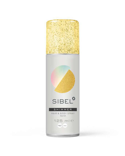 Spray Pailleté Doré Corps et Cheveux Sibel 125ml