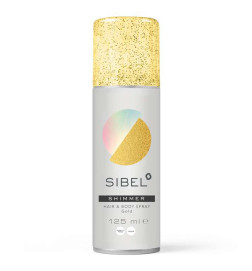 Spray Pailleté Doré Corps et Cheveux Sibel 125ml