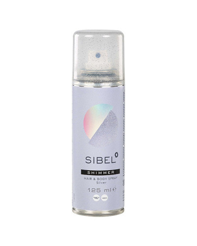 Spray Pailleté Argent Corps et Cheveux Sibel 125ml