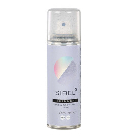 Spray Pailleté Argent Corps et Cheveux Sibel 125ml