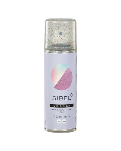 Spray Pailleté Rose Corps et Cheveux Sibel 125ml