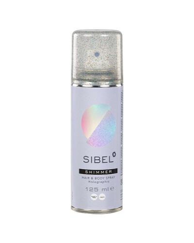 Spray Pailleté Holographique Corps et Cheveux Sibel 125ml