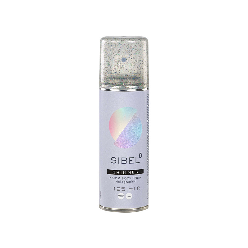 Spray Pailleté Holographique Corps et Cheveux Sibel 125ml