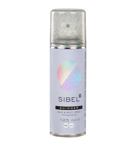Spray Pailleté Holographique Corps et Cheveux Sibel 125ml