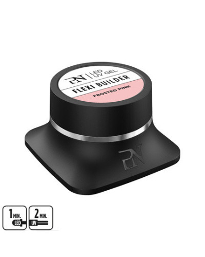 Gel LED UV Frosted PINK Flexi Builder15ml