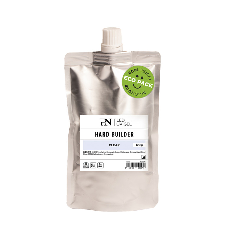 Gel LED UV Clear Hard Builder 120Gr