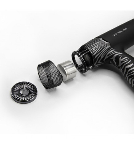 Sèche-Cheveux Whisper Silver Zebra Mat Corioliss