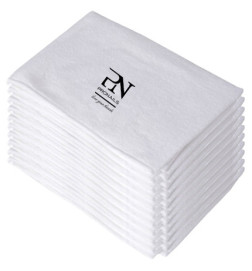10 Serviettes Blanches Pour Table