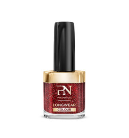Vernis longue tenue rouge pailleté N°299 Cheeful Cinnamon 10ml