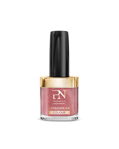Vernis longue tenue rose pailleté N°300 Sparkly Rose 10ml