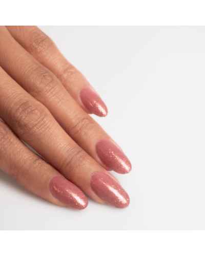 Vernis longue tenue rose pailleté N°300 Sparkly Rose 10ml