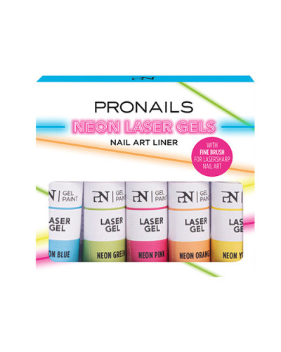 Néon Laser Gel - Liners Nails Art - 5 pcs