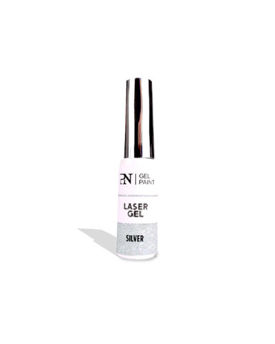 Liner Laser Gel Paint Silver Nail Art ProNails 8ml