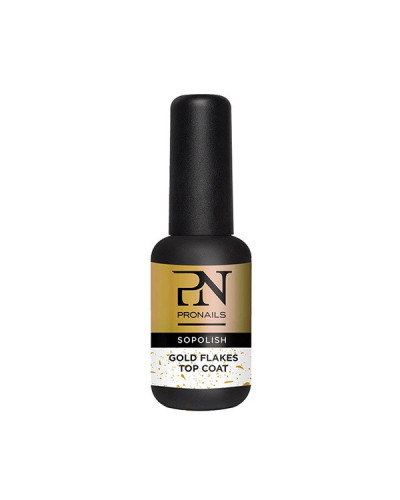 Pn Sopolish Gloss Gold Flakes 8 Ml