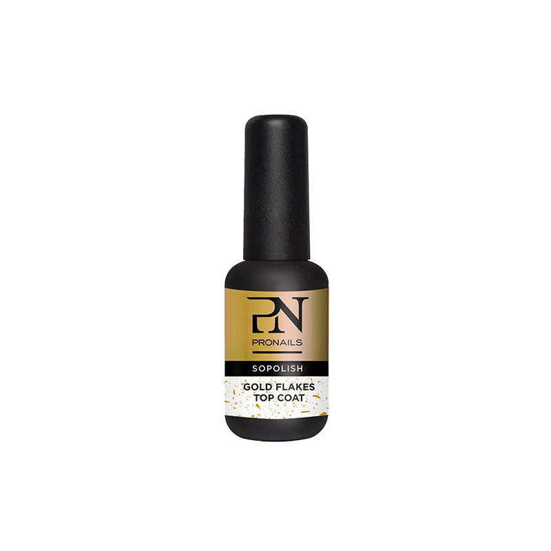 Pn Sopolish Gloss Gold Flakes 8 Ml