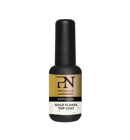 Pn Sopolish Gloss Gold Flakes 8 Ml