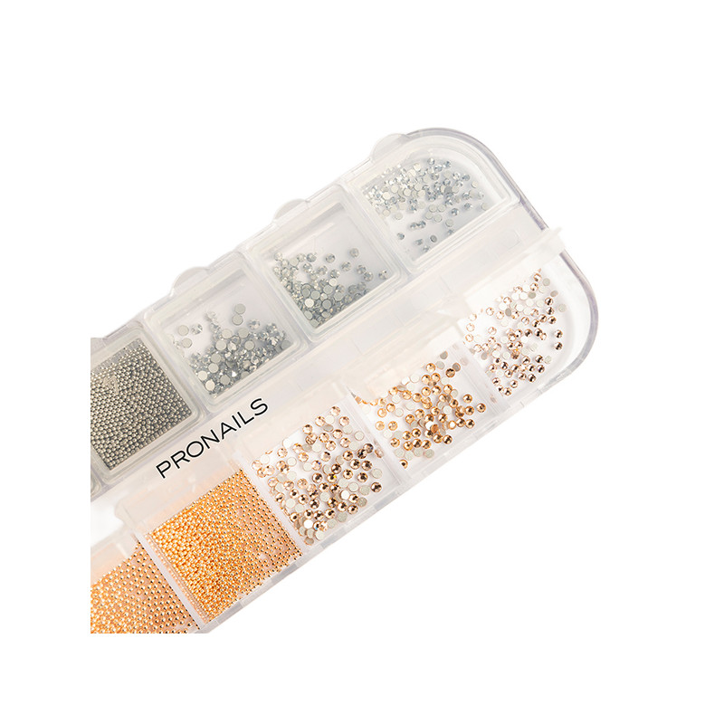 Box Décors Nail Art Diamonds et Perles Pronails