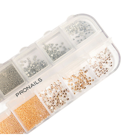Box Décors Nail Art Diamonds et Perles Pronails