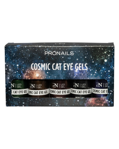 Coffret Cosmic Cat Eye Gels Box ProNails 5x10ml