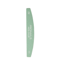Lime à Ongles Demi-Lune Pro File Halfmoon Grain 100/100 Pronails 6pcs