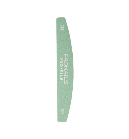 Lime à Ongles Demi-Lune Pro File Halfmoon Grain 100/100 Pronails 6pcs